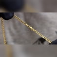 thumbnail image 3 of 14K Yellow Gold 3.5MM Solid Cuban Curb Link Chain Necklaces, 16-24 inch, Real 14K Gold, Next Level Jewelry, 3 of 4