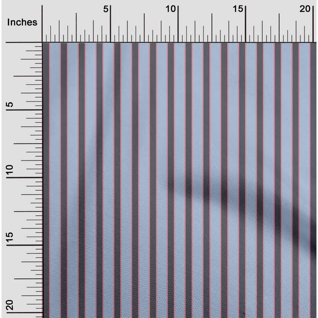 oneOone Silk Tabby Fabric Shadow Stripe Printed Craft Fabric BTY 42 Inch Wide