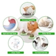 thumbnail image 6 of Catnip Rotating Ball Toy For Cats, Interactive Chew & Clean Teeth Toy With Crinkle Sound, Pink Crab Shaped Cat Lick Mat Toy, 1Pc, 6 of 8