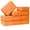 Orange, variant on 3" Yoga Block, 10 Pack Bulk Foam Yoga Blocks, Firm and Supportive Yoga Brick, Balance Foam for Stretching, Pilates, and Workout, 3" x 6" x 9"