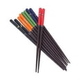thumbnail image 3 of Chopstick Set, 9.1in Long Wood Chopsticks Reusable Printing  For Sushi Ramen Rice For Restaurants Home Colorful, 3 of 8