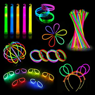 TURNMEON 500 Glow Sticks Bulk Party Favors,Glow In the Dark Party Supplies  Mardi Gras Glow Stick Necklaces Bracelets with Connectors 8 Glowsticks  Light Up Toys Party Pack for Neon Carnival Birth 