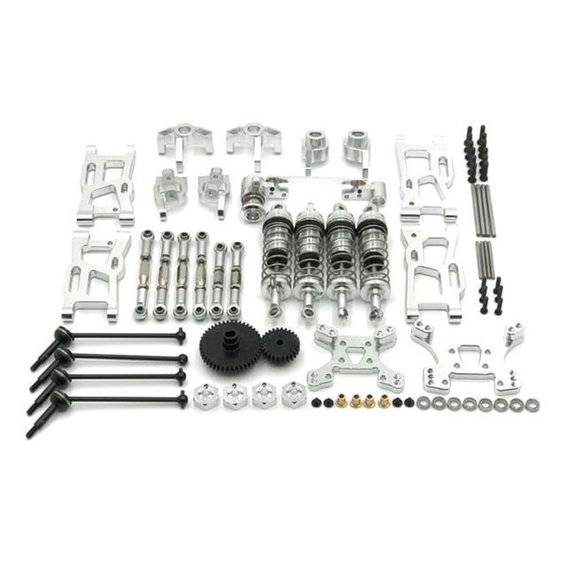 Tholdsy Kit de brazo oscilante trasero delantero Ejes de transmisión Motor Gear Amortiguador Cojinetes Control remoto Car Crawler Upgrade Parts Blue Kits de construcción modelo Plata Tholdsy FN010077-04B