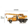 thumbnail image 4 of Old Modern Handicrafts Metal Handmade Tin Crane Truck Model, 4 of 7