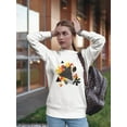 thumbnail image 2 of Abstract Autumn Watercolor. Sweatshirt Women -Image by Shutterstock, Female x-Large, 2 of 4