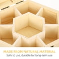 thumbnail image 2 of Caja de joyería de madera hecha a mano, hexagonal, ligera, de arcilla de nieve., 2 of 7