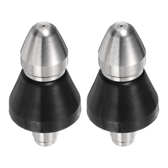 Uxcell 2pcs Pressure Washer Sewer Nozzle 1/4" Quick Connect 5000 PSI Drain Blaster