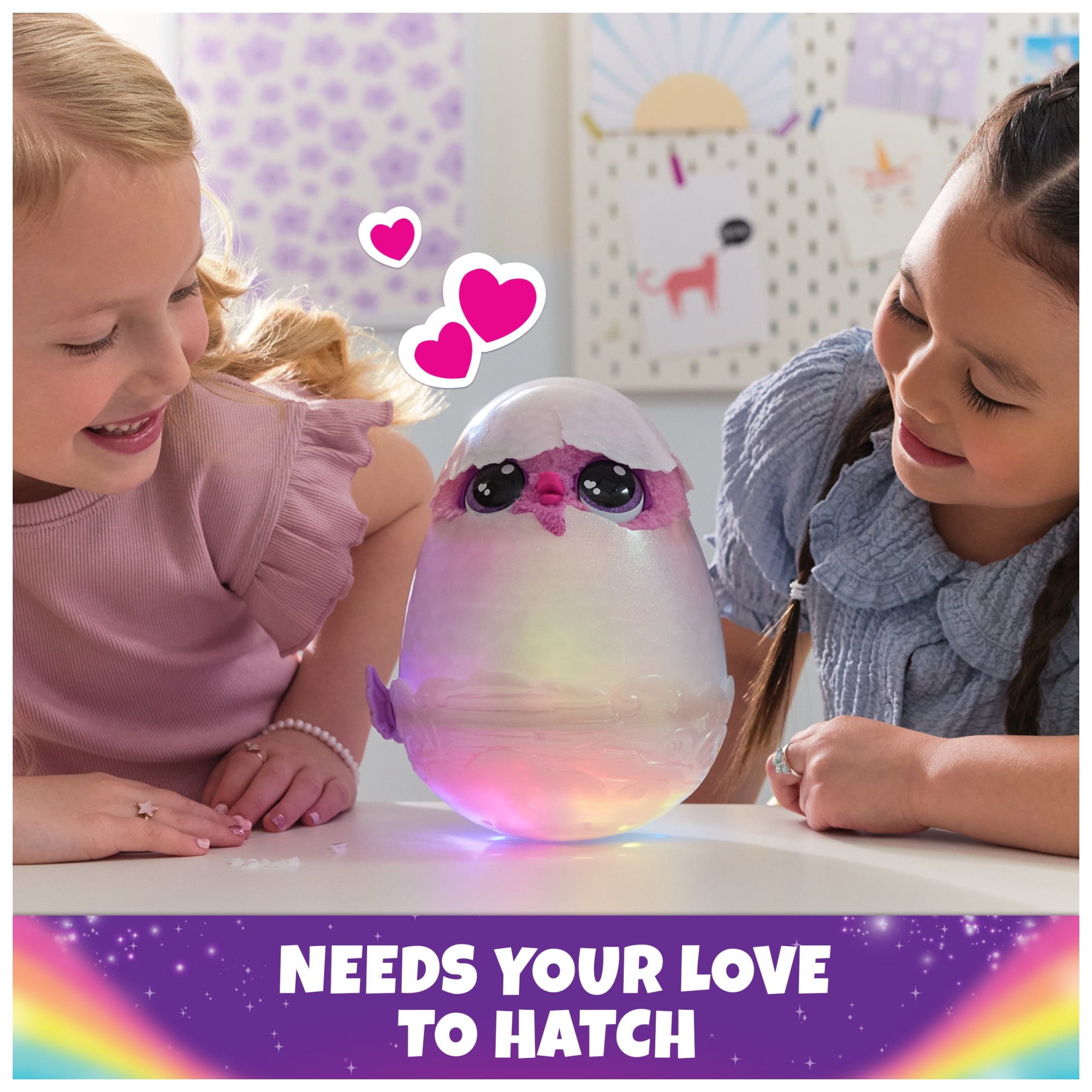 Hatchimals Alive, Mystery Hatch 6.5inch Pufficorn Electronic Pet with Mist, Lights & Sounds (Styles (图4)