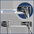 thumbnail image 6 of Five Oceans 3 Step Boat Ladder, Under Platform Slide Mount Telescoping Boat Ladder, Boat Swim Ladder, Boat Boarding Ladder, 316 Stainless Steel for Pontoon, Fishing Boat, Bass Boat, Sailboat - FO4504, 6 of 8