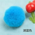 thumbnail image 1 of Fuzzy Ball Keychain Supple Comfortable Lovely Key Rings Adorable Practical Key Chains Women for Children Adults Elderly Students Sky Blue 6cm, 1 of 9