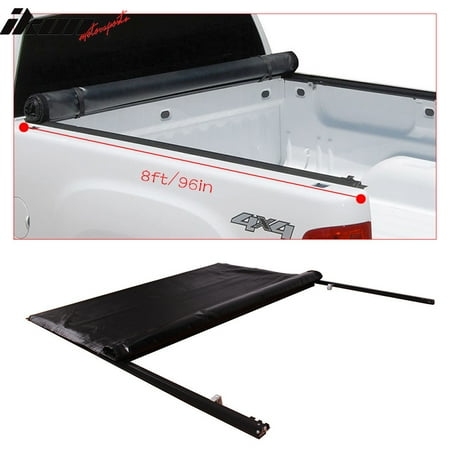 - Fits 15-18 Ford F-150 8ft/96in Bed Black Lock Roll Up Tonneau Cover