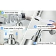 thumbnail image 4 of Xihbxyly La Oferta de Hoy Nuevo Purificador y Filtro Multicapa para Agua Del Grifo Del Hogar, Ducha y Baño, Cabezal de Ducha Integrado, Ducha y Filtro, 4 of 6