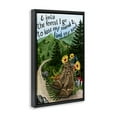thumbnail image 3 of Stupell Industries Into The Forest I Go Quote Black Framed Floater Canvas Wall Art design by Glad You're Here Co., 25 x 17, 3 of 9
