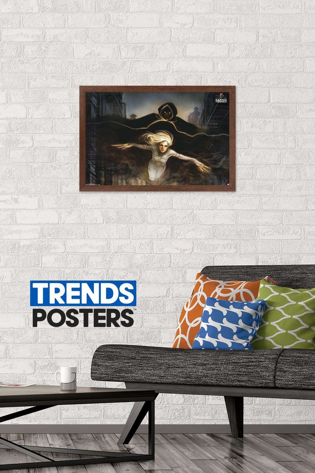 Marvel Comics TV - Cloak and Dagger - Flying Wall Poster, 14.725" x 22.375", Framed