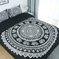 thumbnail image 5 of REGALWOVEN 3Pcs Queen Size Comforter Set with 2 Pillowcases for Bedding, Bohemian Black, 5 of 6