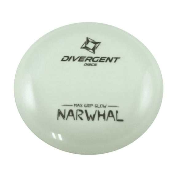Divergent Discs Narwhal Disc Golf Putter | Max Grip Glow Disc Golf Disc | Disc Golf Accessories for All Skill Levels