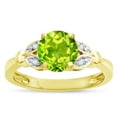 thumbnail image 2 of Star K � Round 7mm Genuine Peridot Marquee Design Promise Engagement Ring, 2 of 9