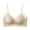 Beige, variant on Women’s Shiny Sparkle Thin Strap Deep V Seamless Bra Nylon Spandex Wire Free Large Molded Pads Soft Light Support Invisible Layering Comfort Bralette for Daily Dress Casual Wear
