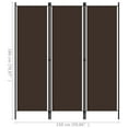thumbnail image 4 of vidaXL 3-Panel Room Divider Brown 150x180 cm, 4 of 4