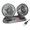 thumbnail image 1 of sweethay Ventilador de salpicadero de doble cabezal para coche, plegable, ajustable, Universal, para verano, ventiladores de refrigeración para Kits de molduras para tableros de automóviles USB, 1 of 6