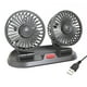 thumbnail image 1 of Riwesomey Ventilador de salpicadero de doble cabezal para coche, plegable, ajustable, Universal, para verano, ventiladores de refrigeración para Kits de molduras para tableros de automóviles USB, 1 of 6