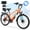 Orange, variant on ESKUTE C200D 70-Mile Electric Bike for Adults, 840Wh Removable Battery, 1300W Peak Motor, Up to 28MPH, 26" Tires, 7-Speed Step-Over E-Bike Pale Purple, UL2849