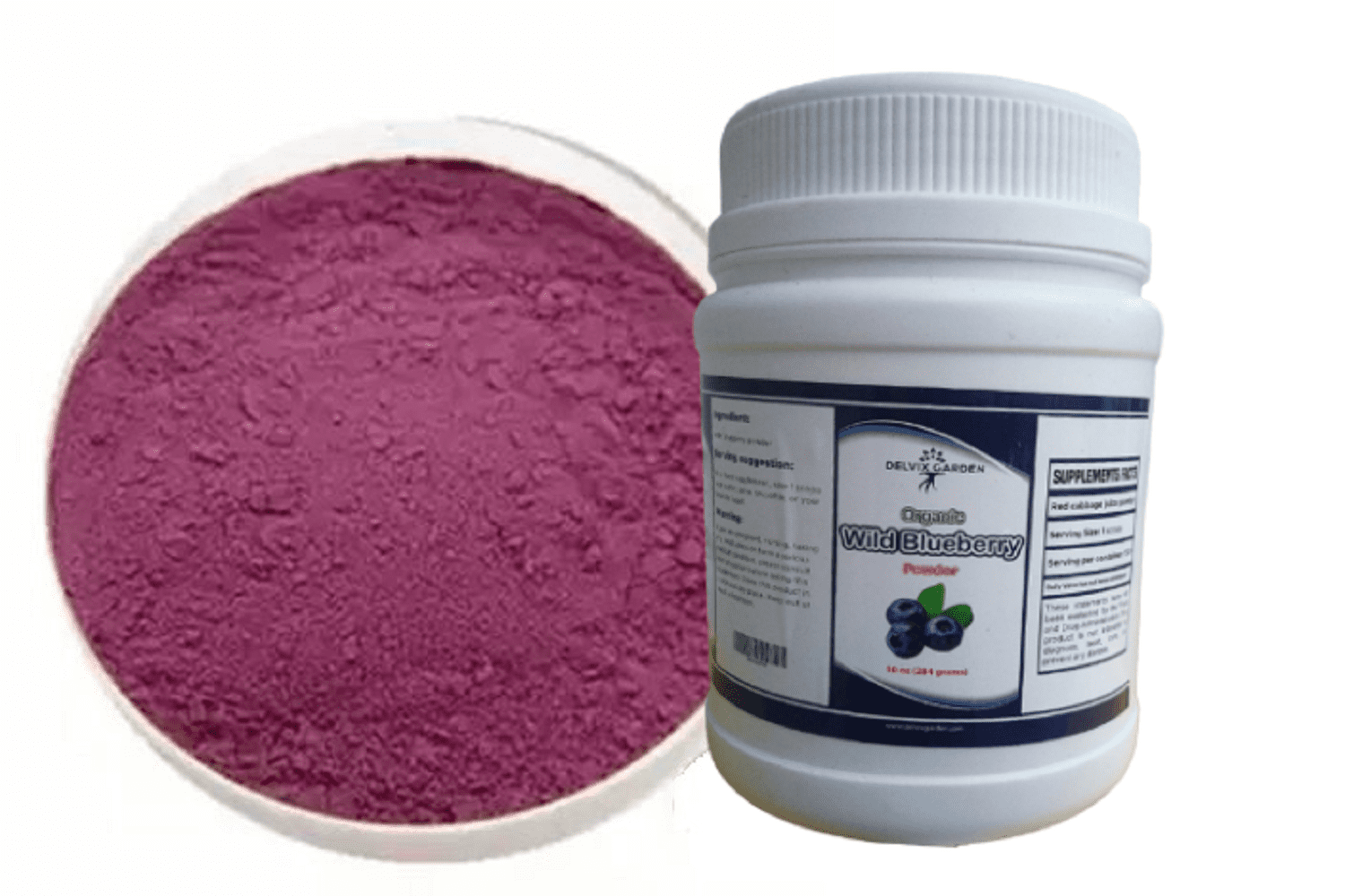 Organic Blueberry Powder 10 oz – Pure Freeze-Dried Wild Blueberry Powder for Smoothies, Baking, and Beverages