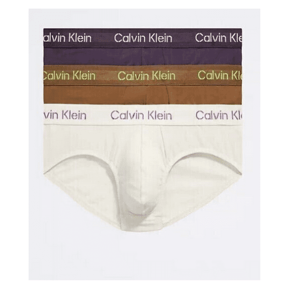 Calvin Klein Stencil logo cotton stretch,Hip Brief,Slip,S ,Multicolor