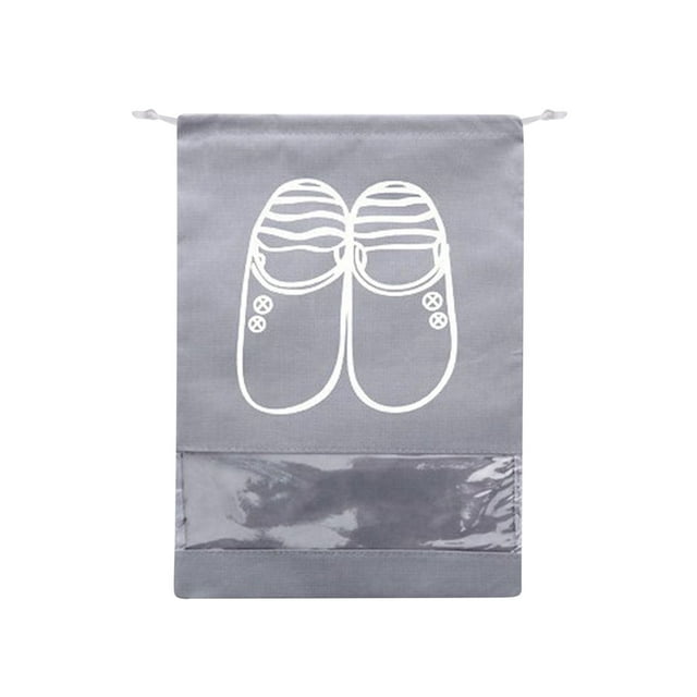 Xihbxyly Bolsa de Viaje para Zapatos, Organizador de Gran Capacidad, Diseño de Ventana Transparente, Tela No Tejida Duradera, Almacenamiento Multifunción, Uso Doméstico y de Viaje, Tamaño 35,5 X 28 C