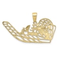 thumbnail image 4 of Auriga Fine Jewelry 10K Yellow Gold Air Boat Pendant for Women (L-24 mm,W-37 mm), 4 of 6
