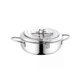 thumbnail image 2 of 20 /24cm Japanese Deep Frying Pot with a Thermometer and a Lid 304 Stainless Steel Kitchen Tempura Fryer Pan, 2 of 5
