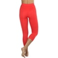 thumbnail image 2 of ToBeInStyle Womens Capri Length Seamless Lightweight Stretch Leggings, 2 of 5