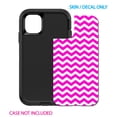 thumbnail image 2 of DistinctInk Custom SKIN / DECAL compatible with OtterBox Defender for iPhone 11 Pro MAX (6.5" Screen) - Hot Pink White Chevron Stripes Wave - Chevron Stripes Pattern, 2 of 5