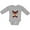 AC-Heather Grey, variant on Inktastic Cute Flannel Reindeer with Christmas Bulbs and Snowflakes Boys or Girls Long Sleeve Baby Bodysuit