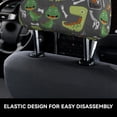 thumbnail image 4 of Kdxio Cartoon Dinosaurs (2) Pattern Print 2 Piece Car Head Rest Covers Set Auto Front/Rear Seats Headrest Cover Universal Fit Most Cars,Sedan, SUV, 4 of 9