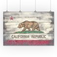 thumbnail image 2 of Rustic California State Flag (36x54 Giclee Gallery Art Print, Vivid Textured Wall Decor), 2 of 3