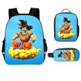 thumbnail image 1 of Mochila de anime Dragon Ball Goku, bolso de hombro doble de 18 pulgadas, conjunto de dos capas, mochila para estudiantes, 1 of 5