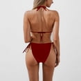 thumbnail image 6 of Bikini Sets for Women Halter Two Piece Swimsuit High Cut Tie Side Thong Bathing Suit Sexy Padded Swimwear Womens Swimsuit Sets, 6 of 6