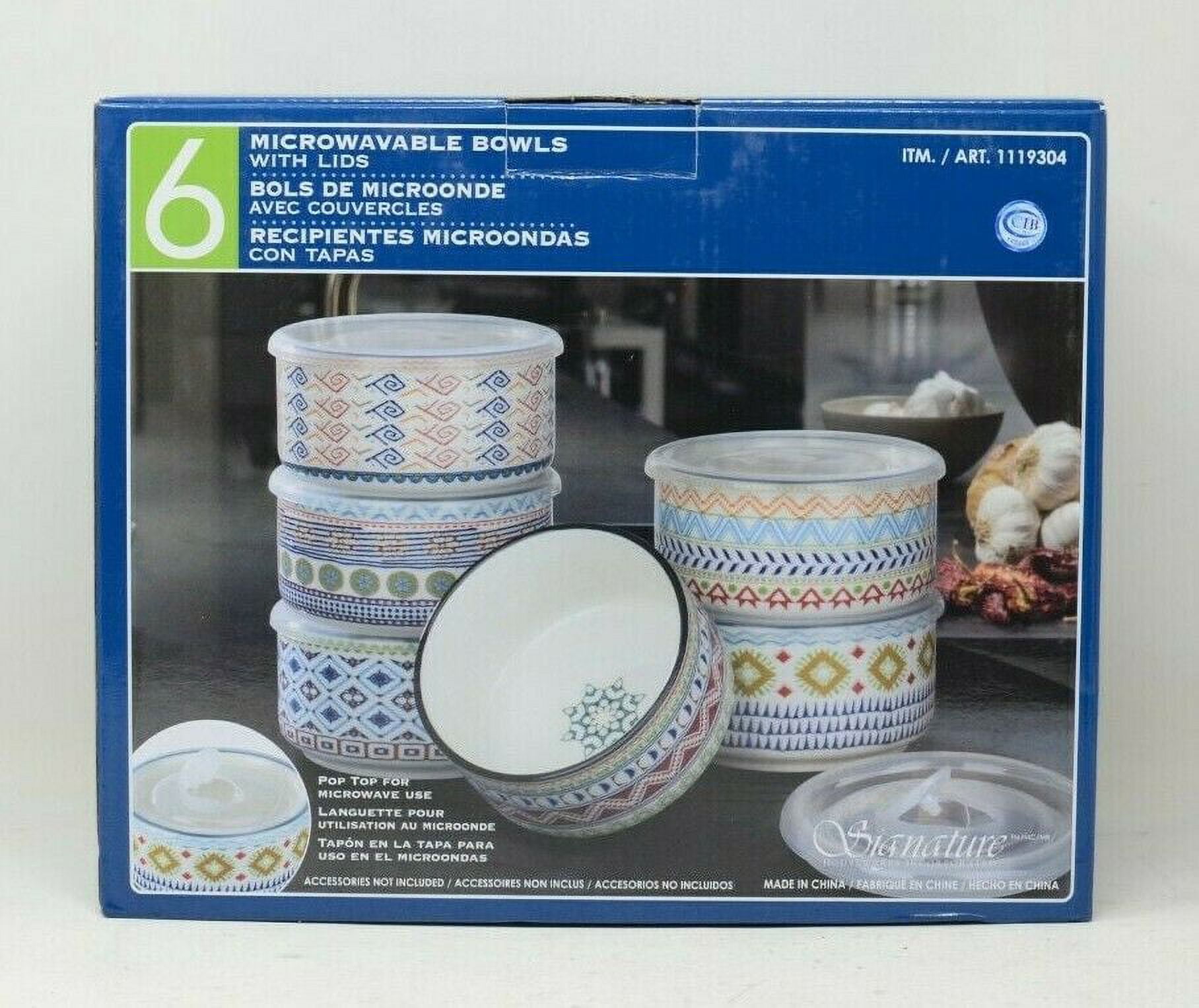 Signature Microwavable Bowls with lids, Stoneware