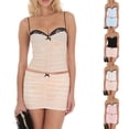 thumbnail image 3 of Gupgi Lace Cami Crop Top for Women Backless Sleeveless Camisoles Ruched Tank Top, 3 of 4