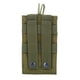 thumbnail image 3 of Bolsa portátil de nailon para Walkie Talkie, funda con soporte para Radio para deportes al aire libre, verde militar, 3 of 13