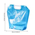 thumbnail image 3 of Contenedor de agua de 10 l, bolsa de agua portátil para camping, senderismo, barbacoa (azul 10 l), 3 of 8