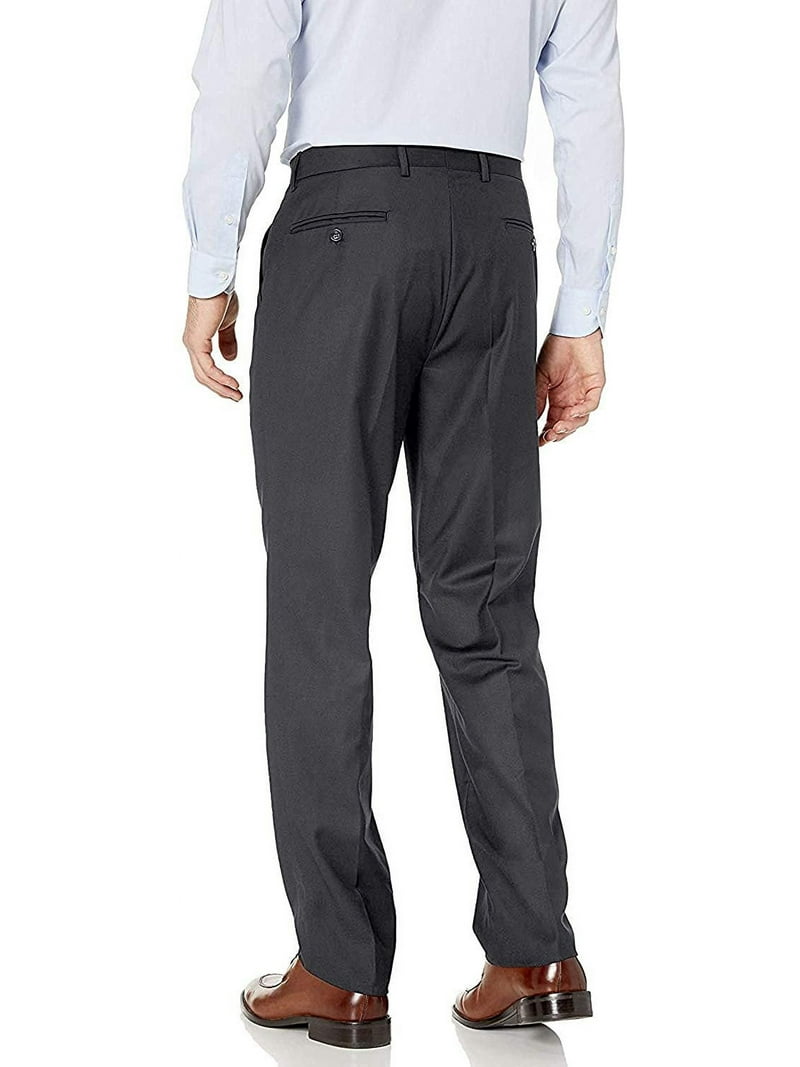 Adam Baker Designed, Men's 61302 Slim-Fit Flat-Front Dress Pants, Grey, 28x32 Adam Baker Designed, Men's 61302 Slim-Fit Flat-Front Dress Pants, Grey, 28x32