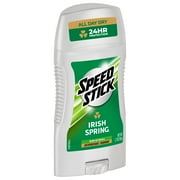 Speed Stick Antiperspirant Deodorant for Men, Irish Spring Scent, 2.7 oz Stick