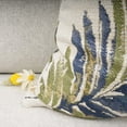 thumbnail image 4 of Chenille Embroidery Cotton Linen Throw Lumbar Pillow Case Cushion Cover Home Office Decorative Rectangle 12 X 20 Inches (Green Leaves), 4 of 6