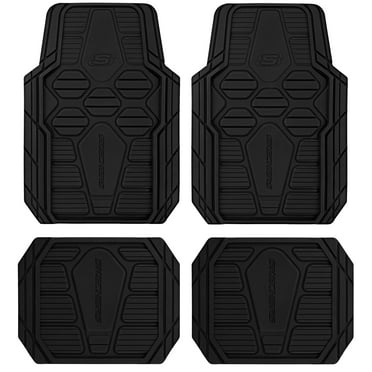 Skechers Hyper Pillar Car Floor Mat - All-Weather, Universal Fit for Most Cars Black - 24PM14