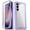 Purple, variant on Poetic Guardian Case for Samsung Galaxy S23 5G 6.2 inch , Clear Case with Built-in Screen Protector, Purple/ Clear