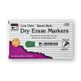 thumbnail image 2 of Charles Leonard Dry Erase Markers, Barrel Style, Chisel Tip, Green, Pack of 12, 2 of 2