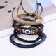 thumbnail image 5 of Mezcla 4 pulseras envolventes para hombres y mujeres, cuerdas de cáñamo, cuentas de madera, pulseras tribales étnicas, pulseras de cuero - Style3 Sincero Hogar, 5 of 7