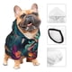 thumbnail image 3 of Fotbe Colorful Flower Tiger Sudadera con Estampado para Perros Pequeños – Suéter con Capucha para Mascotas, Tela Suave de Forro Polar con Bolsillo-Large, 3 of 7